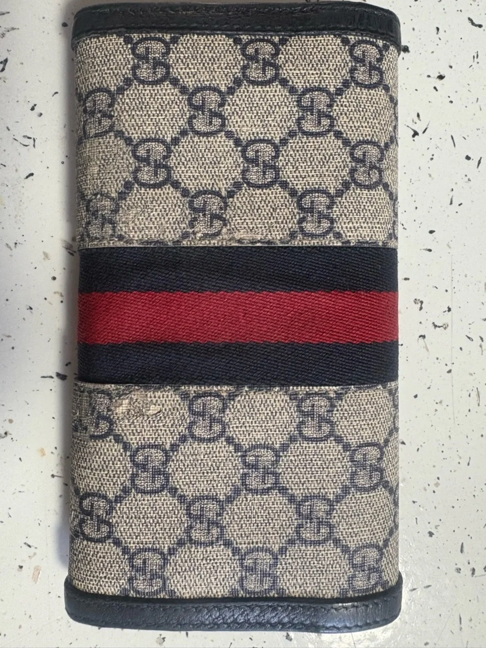 Gucci Ophidia GG Supreme Web Stripe Continental Wallet - Picture 2 of 3